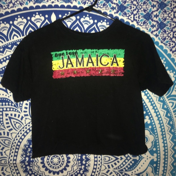 Cropped Jamaica one lop t-shirt - Picture 1 of 4